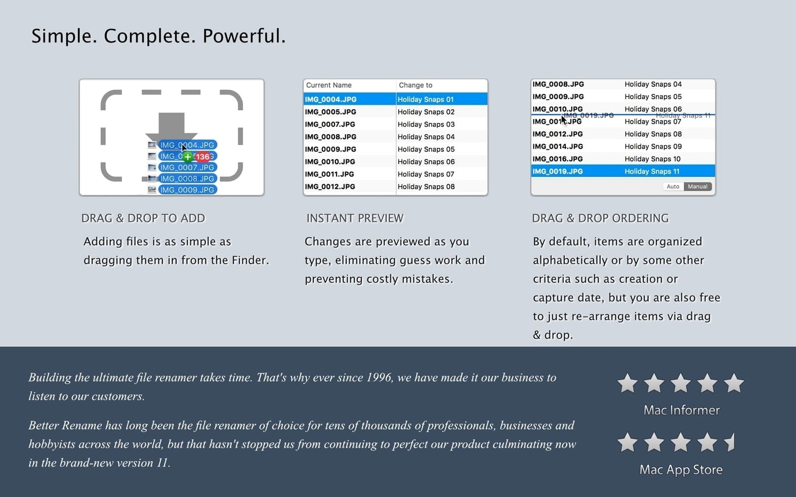 A Better Finder Rename — closer look 1 a better finder rename macos free, main view