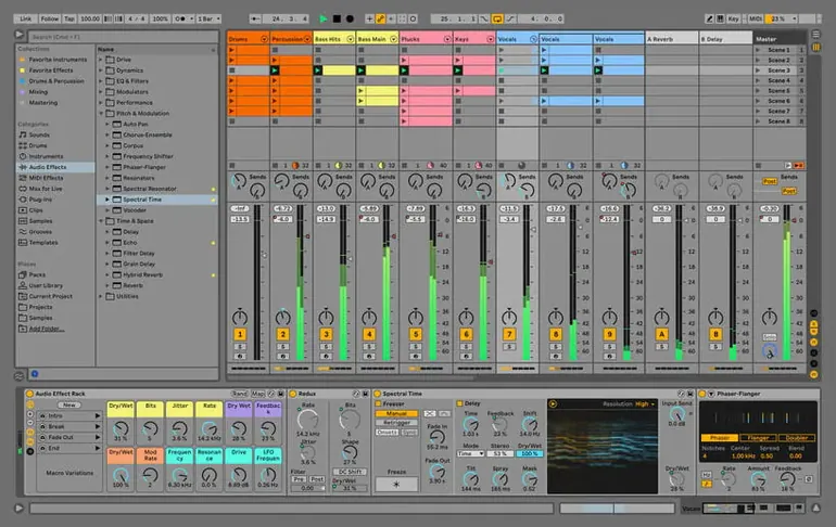Ableton Live — closer look 4 Ableton Live view 4 on macOS