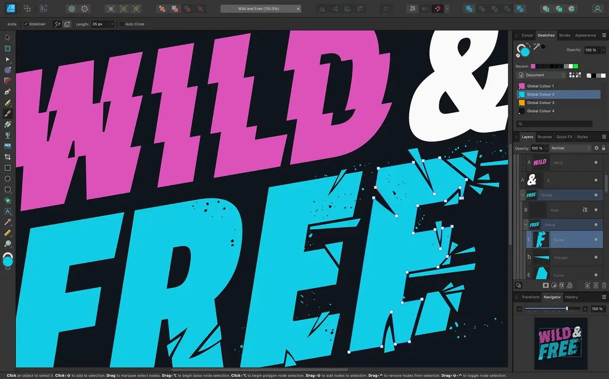 Affinity Designer — closer look 1 affinity — screen capture