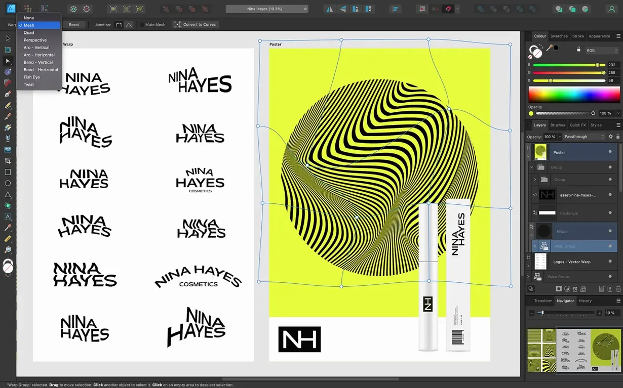 Affinity Designer — closer look 4 Affinity Designer view 4 on macOS
