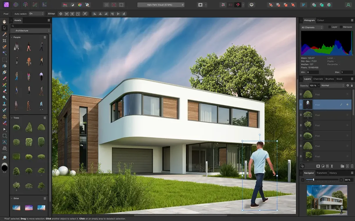 Affinity Photo — closer look 4 Affinity Photo view 4 on macOS