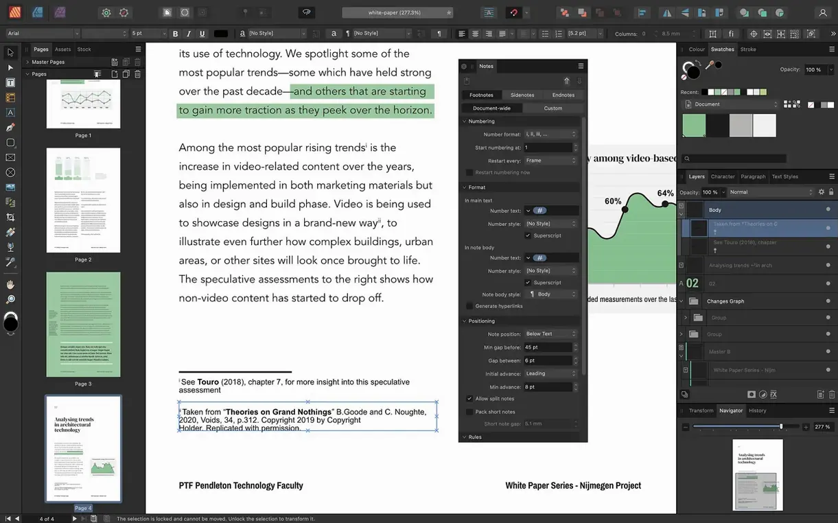 Affinity Publisher — closer look 3 Affinity Publisher view 3 on macOS