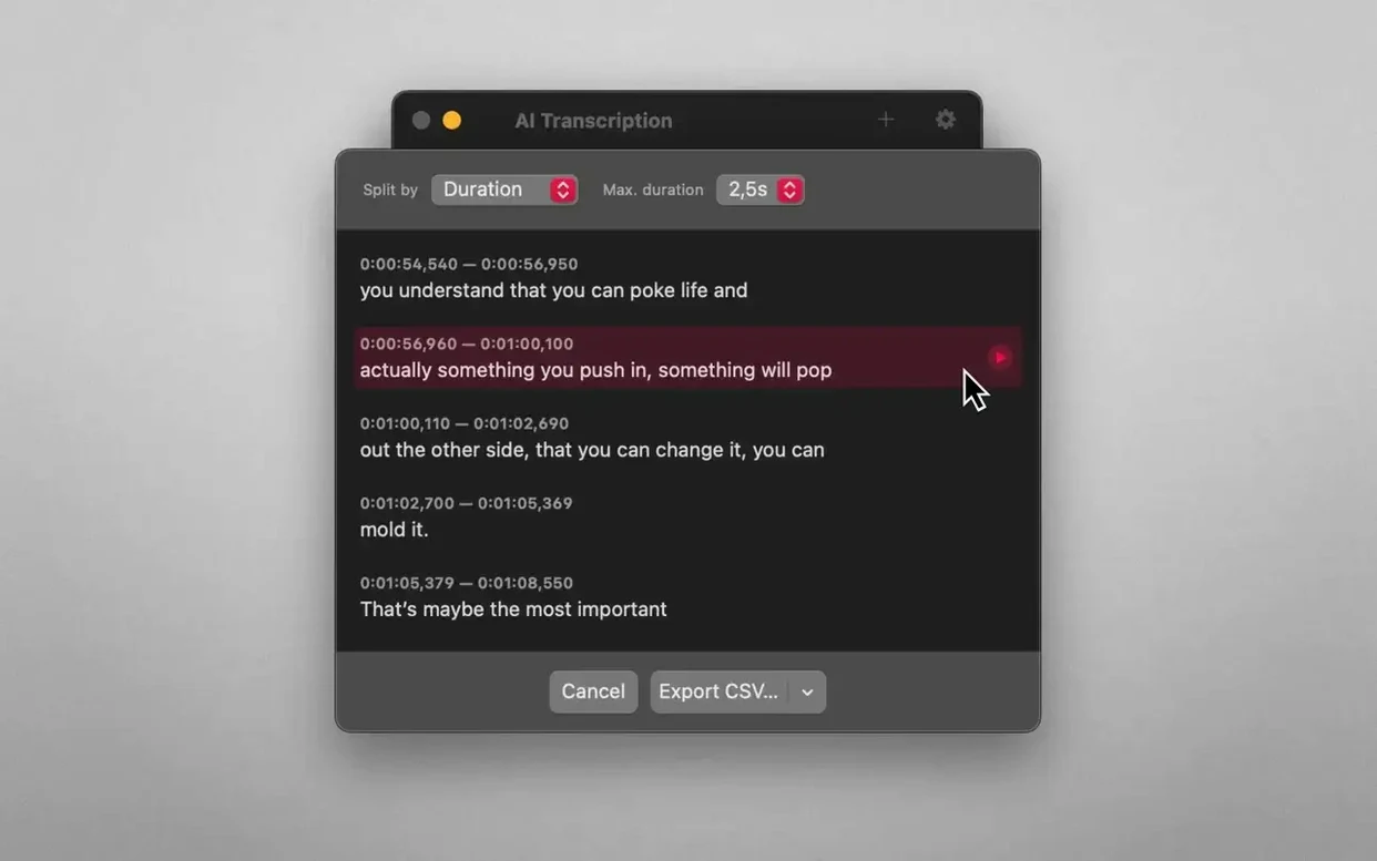 AI Transcription showcase 3 AI Transcription capture 3