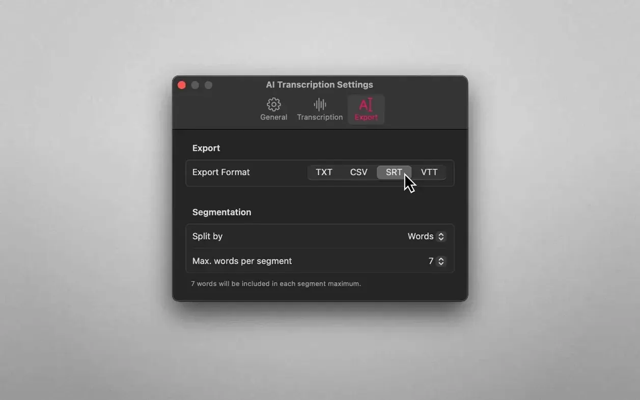 AI Transcription showcase 4 AI Transcription capture 4