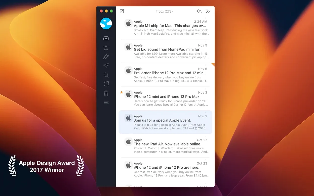 Airmail 5 — closer look 1 airmail 5 torrent mac — screen capture
