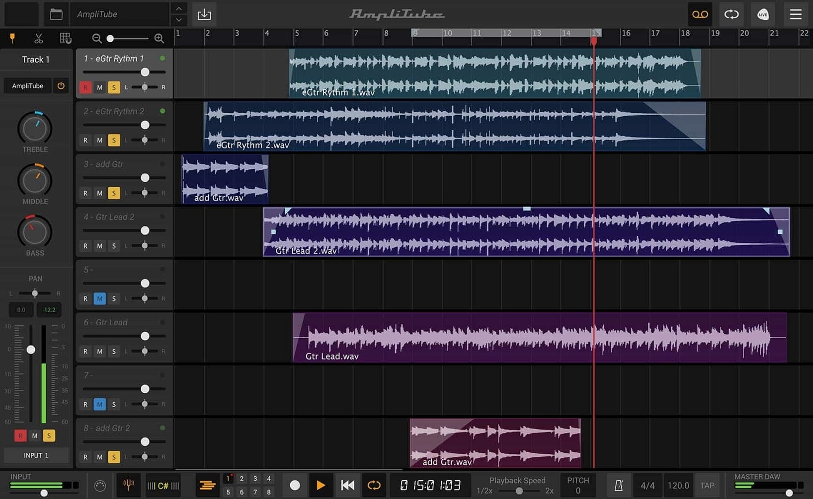 AmpliTube — closer look 2 AmpliTube view 2 on macOS