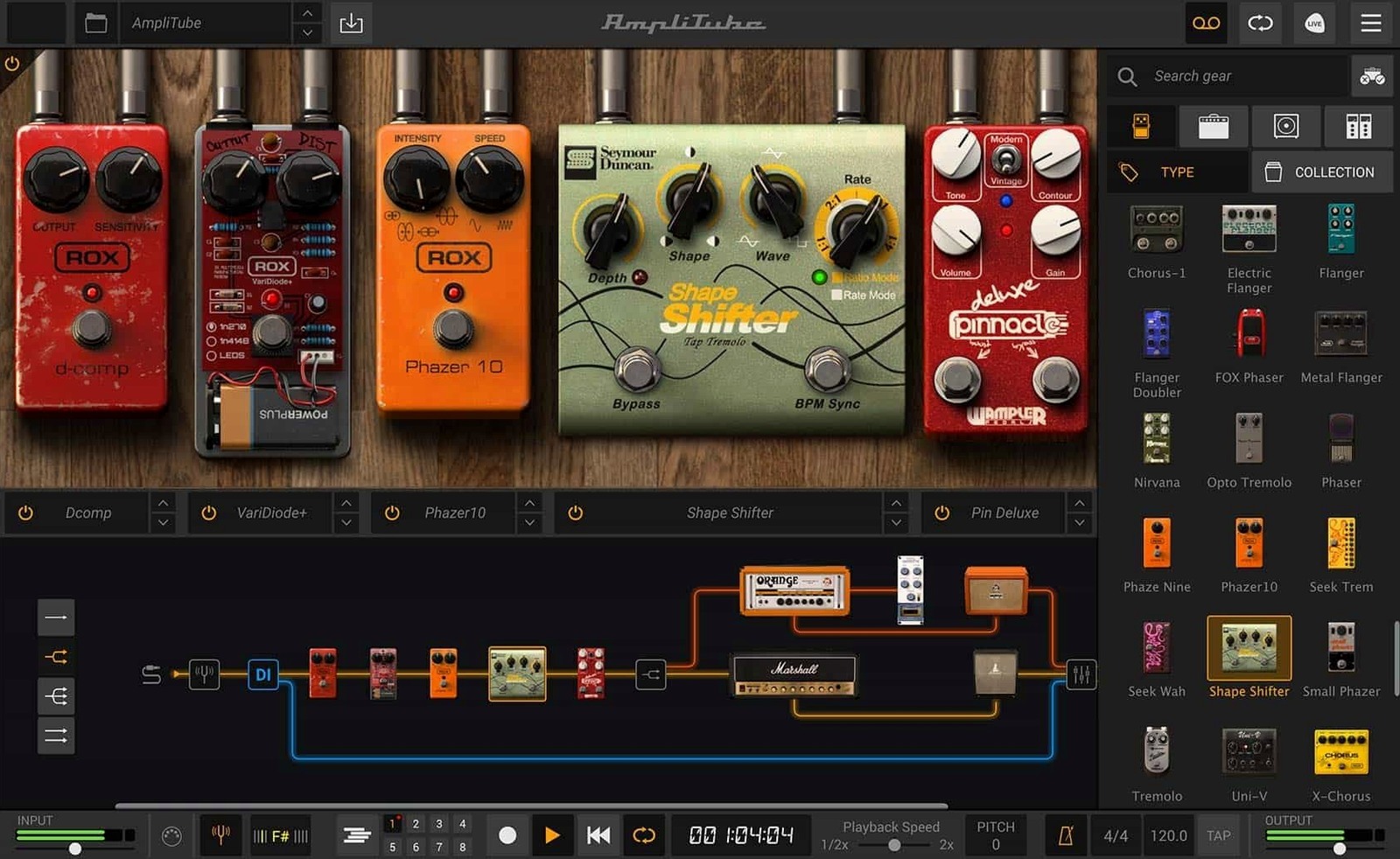 AmpliTube — closer look 3 AmpliTube view 3 on macOS