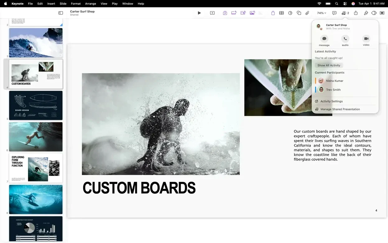 Apple Keynote showcase 6 Apple Keynote capture 6