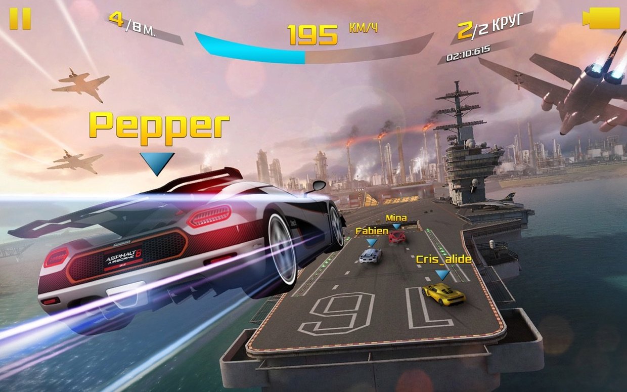 Asphalt 8: Airborne+ — closer look 2 Asphalt 8: Airborne+ view 2 on macOS
