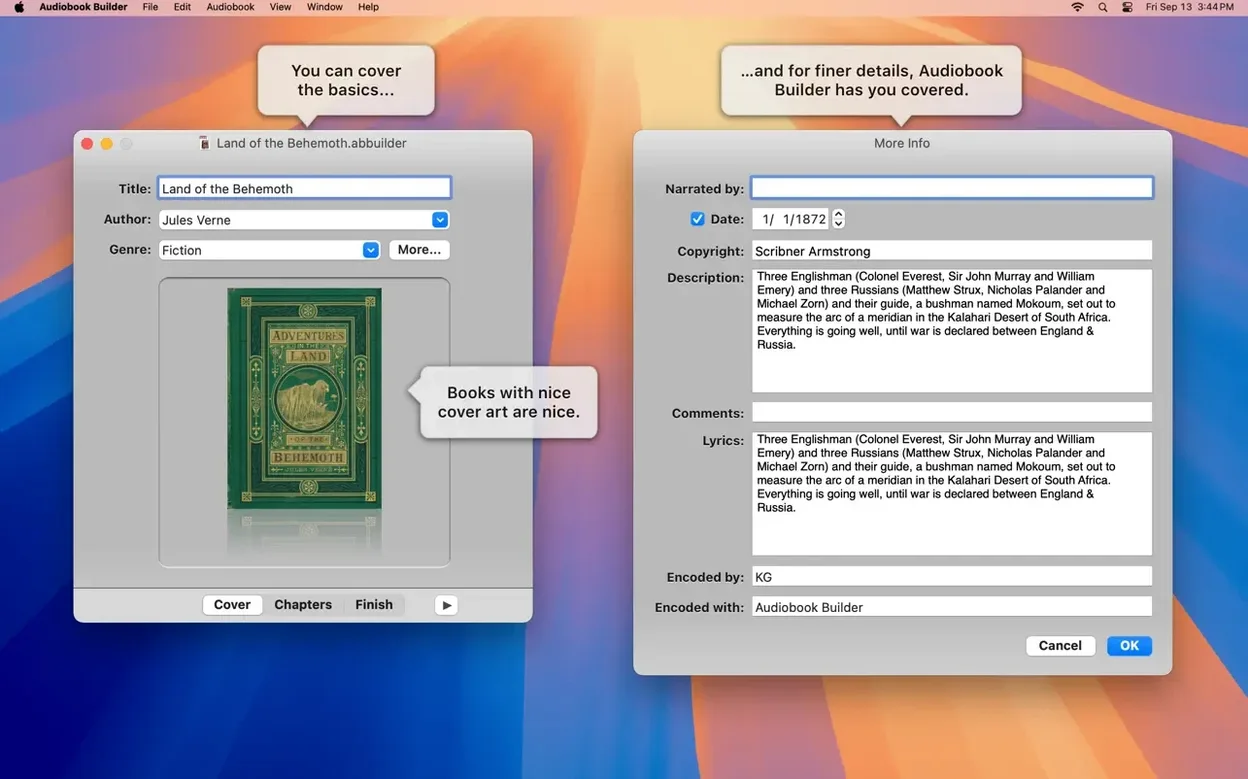 Audiobook Builder showcase 4 Audiobook Builder capture 4