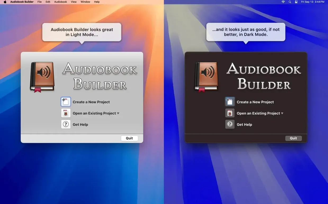 Audiobook Builder — closer look 6 Audiobook Builder view 6 on macOS
