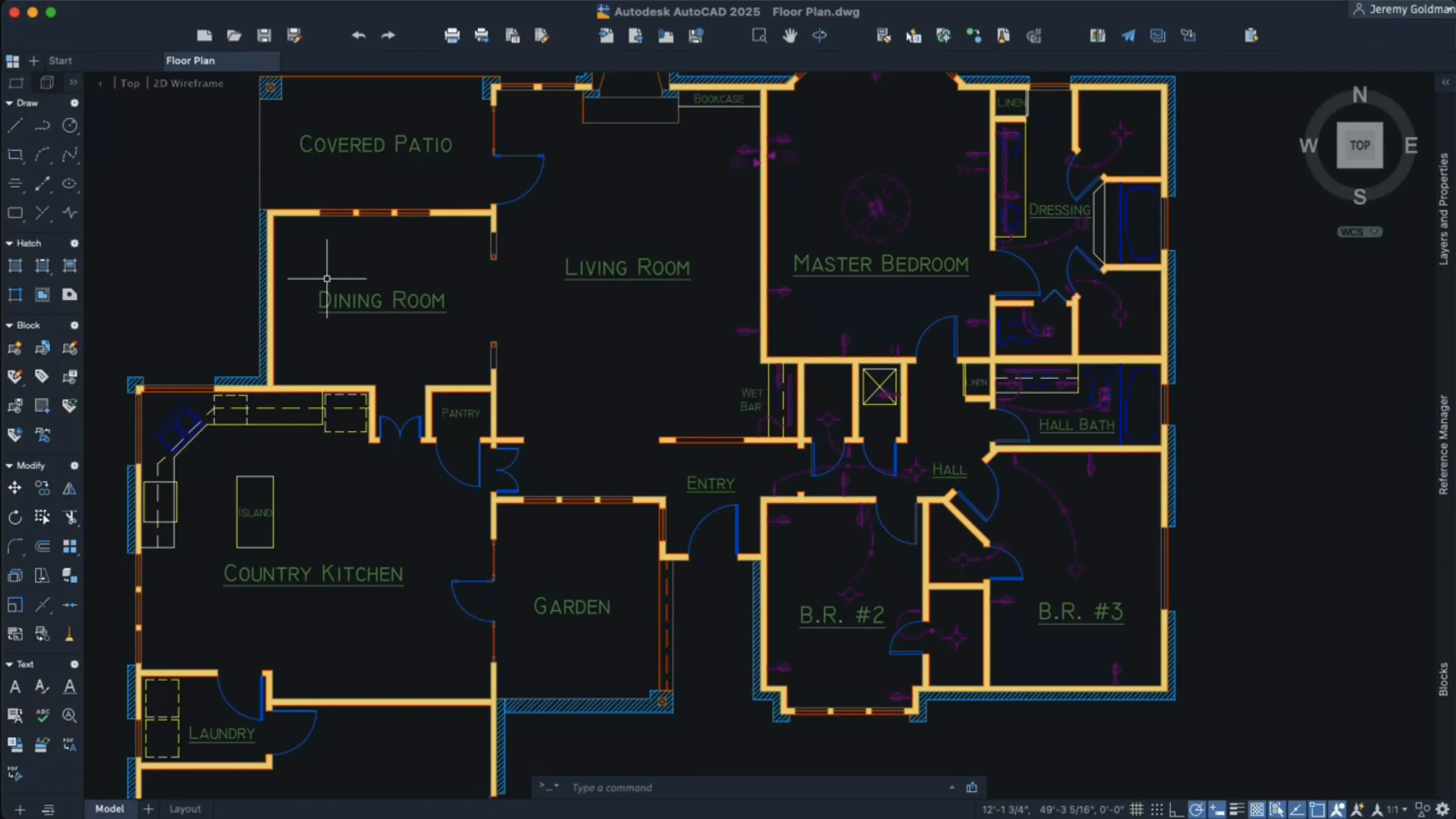 AutoCAD — closer look 2 AutoCAD view 2 on macOS
