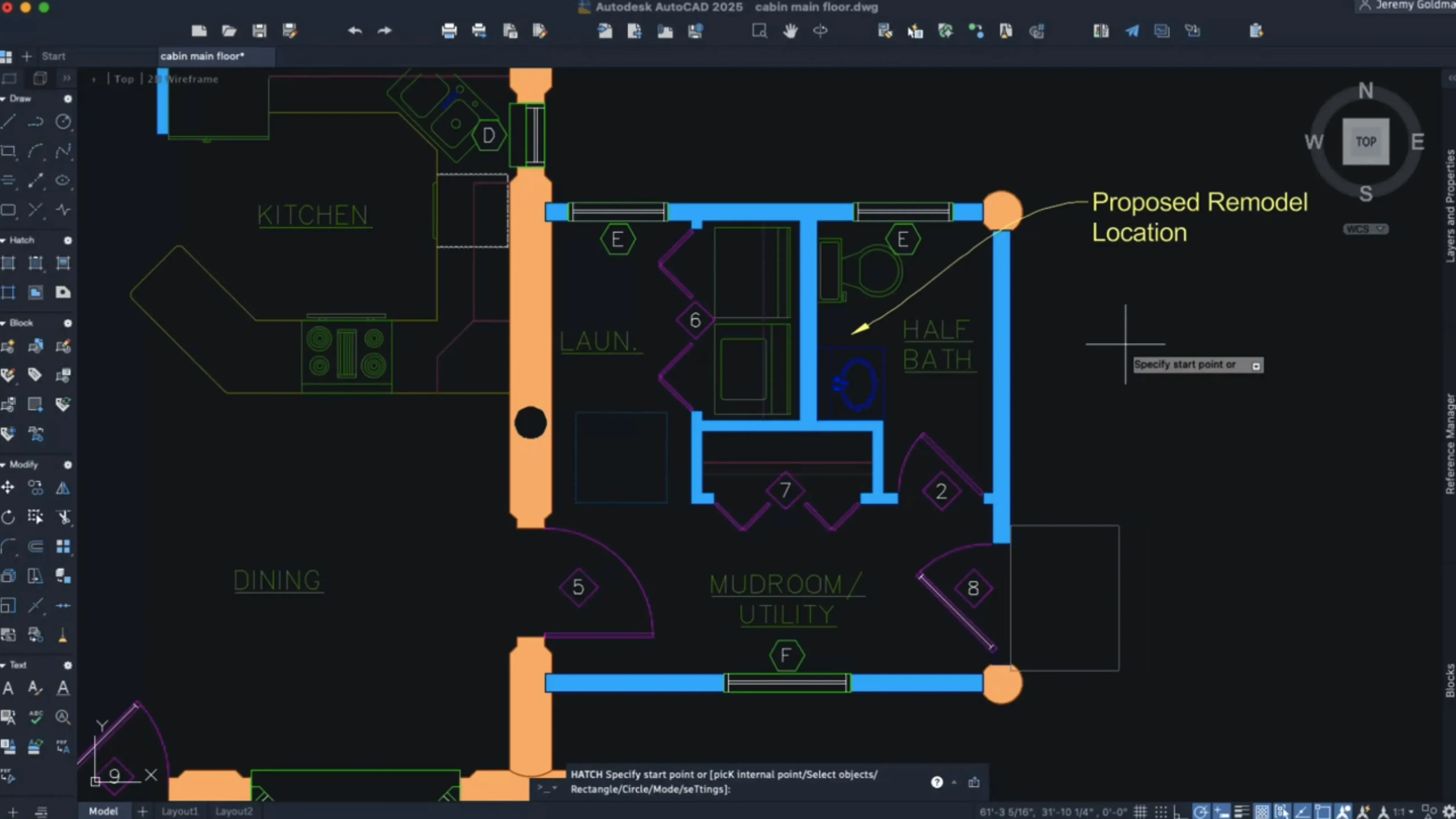 AutoCAD — closer look 3 AutoCAD view 3 on macOS
