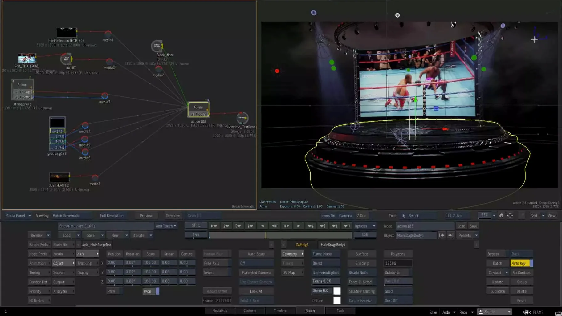 Autodesk Flame — closer look 2 Autodesk Flame view 2 on macOS