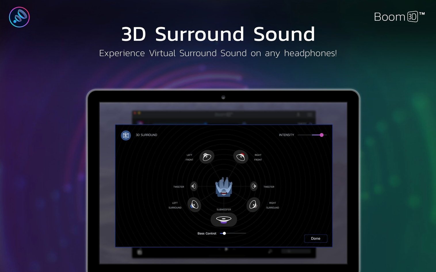 Boom 3D — closer look 2 Boom 3D view 2 on macOS