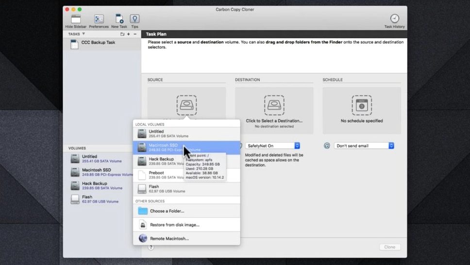 Carbon Copy Cloner showcase 2 Carbon Copy Cloner capture 2