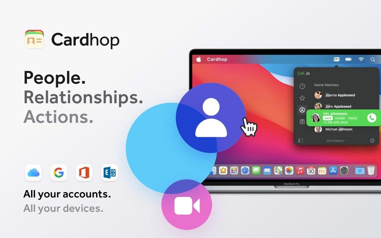 Cardhop — closer look 1 cardhop macos free — screen capture