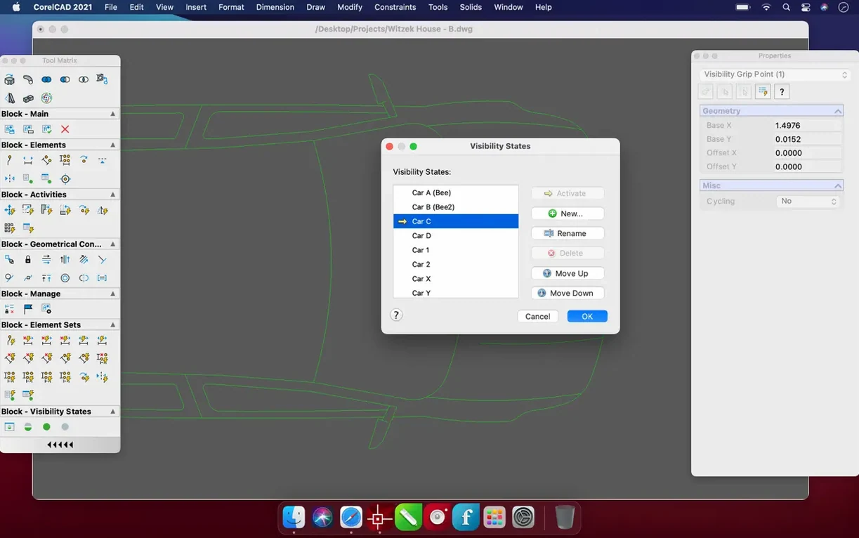 CorelCAD — closer look 4 CorelCAD view 4 on macOS