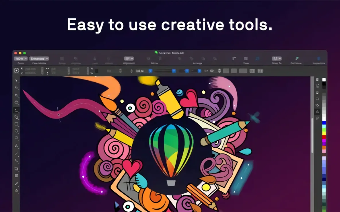 CorelDRAW showcase 1 torrent corel draw, main view