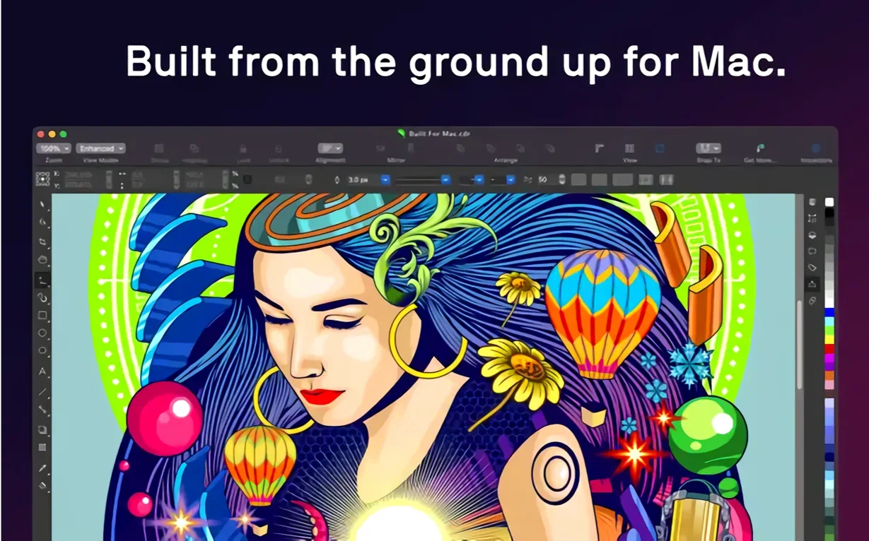 CorelDRAW — closer look 5 CorelDRAW view 5 on macOS