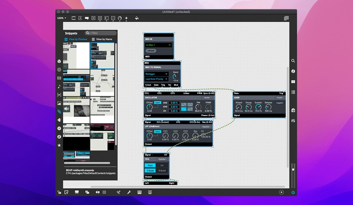 Cycling '74 Max — closer look 1 max msp crack mac, main view