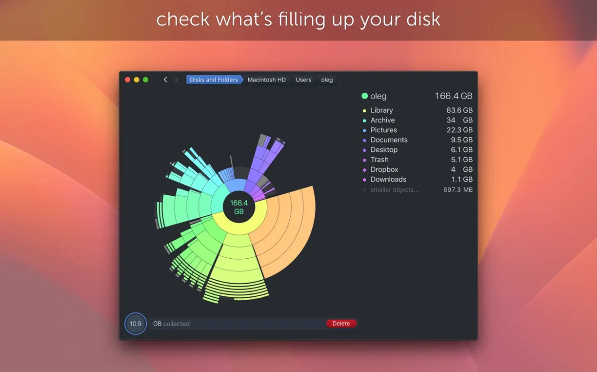 DaisyDisk showcase 1 daisy disk mac download, main view