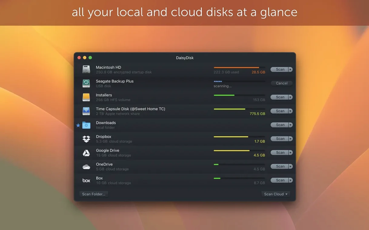 DaisyDisk showcase 2 DaisyDisk capture 2