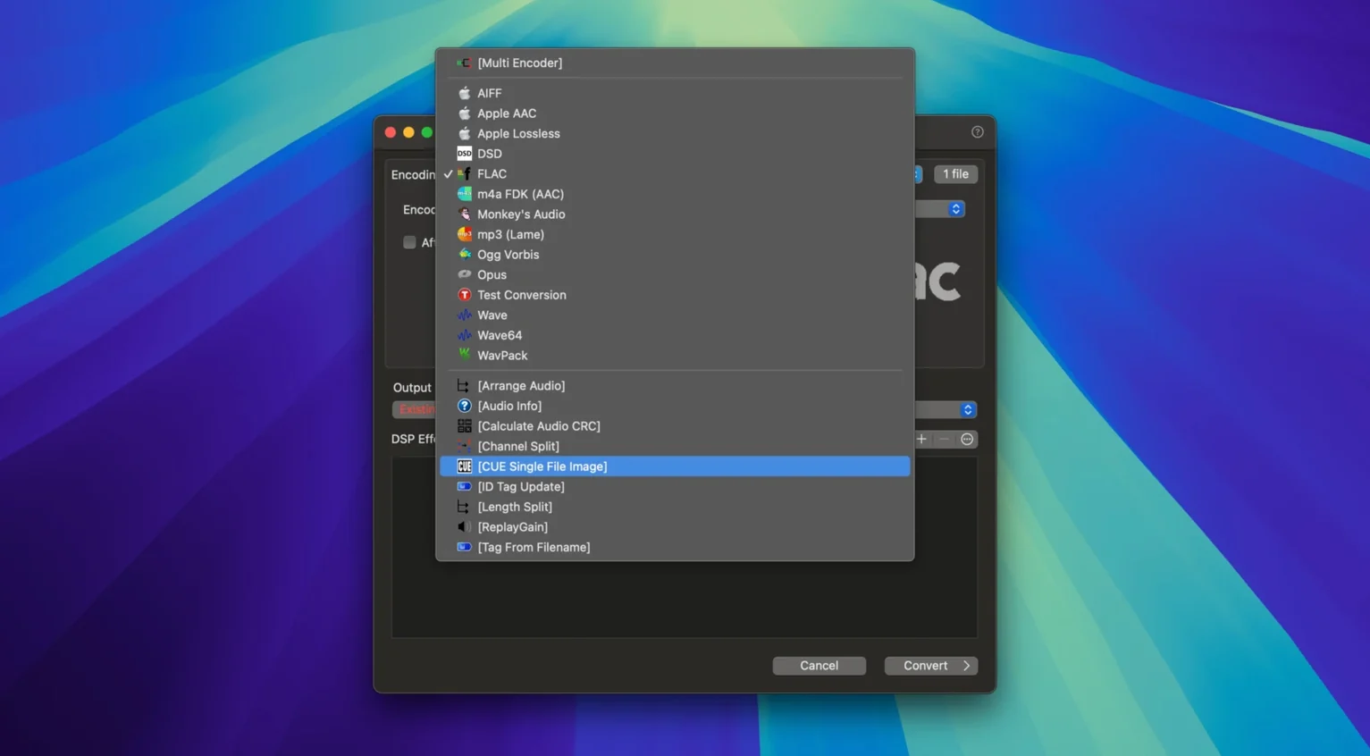 dBpoweramp Music Converter — closer look 2 dBpoweramp Music Converter view 2 on macOS