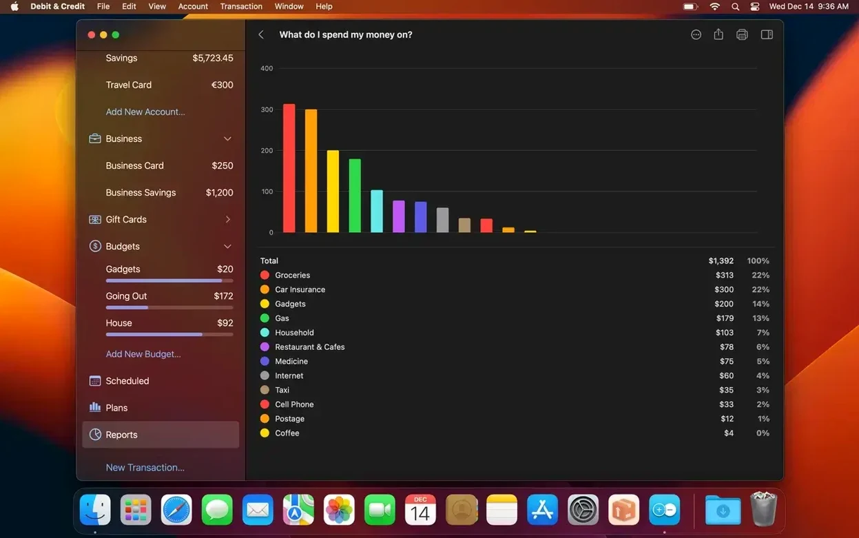Debit & Credit Premium — closer look 1 debit & credit premium torrent mac, main view