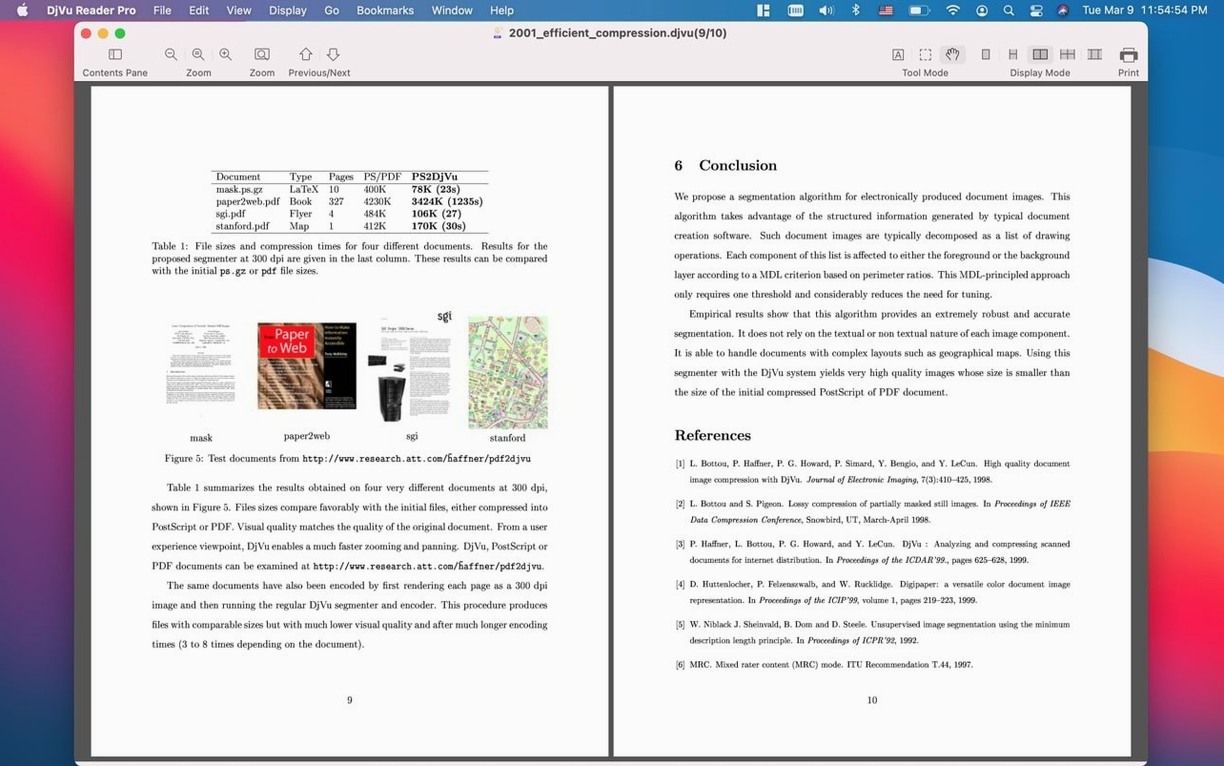 DjVu Reader Pro — closer look 2 DjVu Reader Pro view 2 on macOS