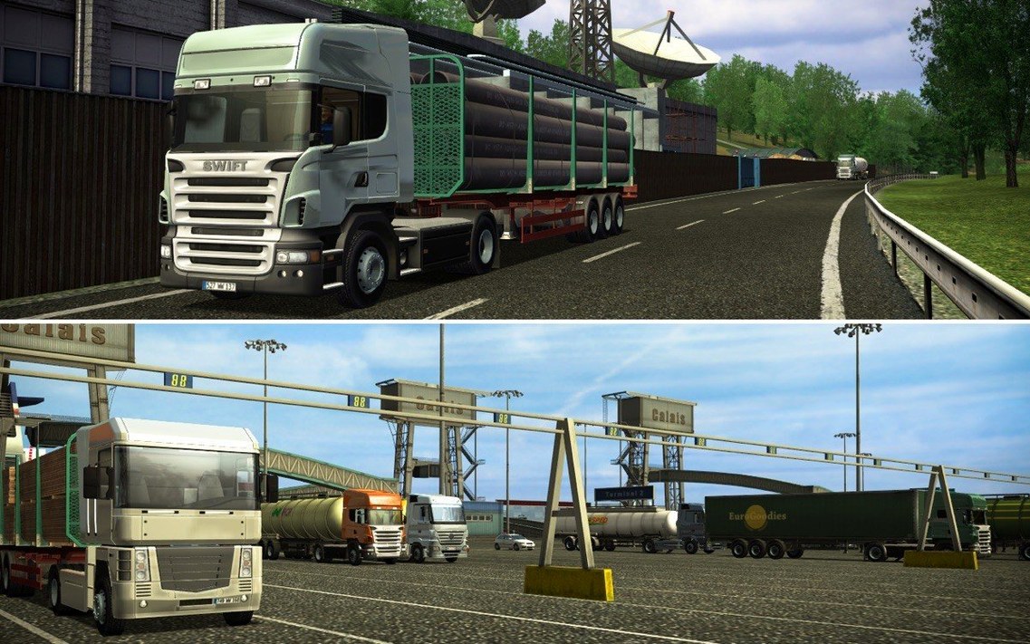 Euro Truck Simulator showcase 1 euro truck simulator macos free — screen capture
