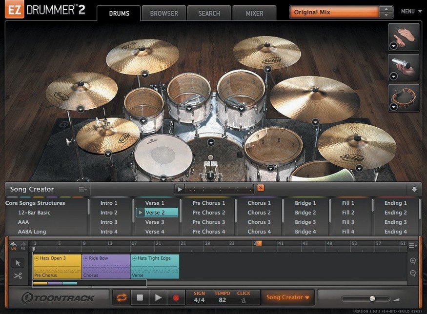 EZdrummer showcase 1 ezdrummer 3 cracked — screen capture