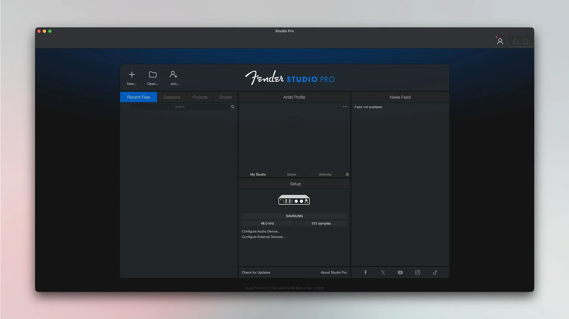 Fender Studio Pro — closer look 1 fender studio pro 8 crack, main view