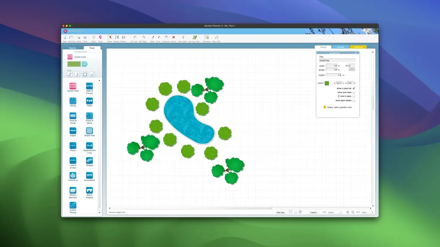 Garden Planner — closer look 2 Garden Planner view 2 on macOS