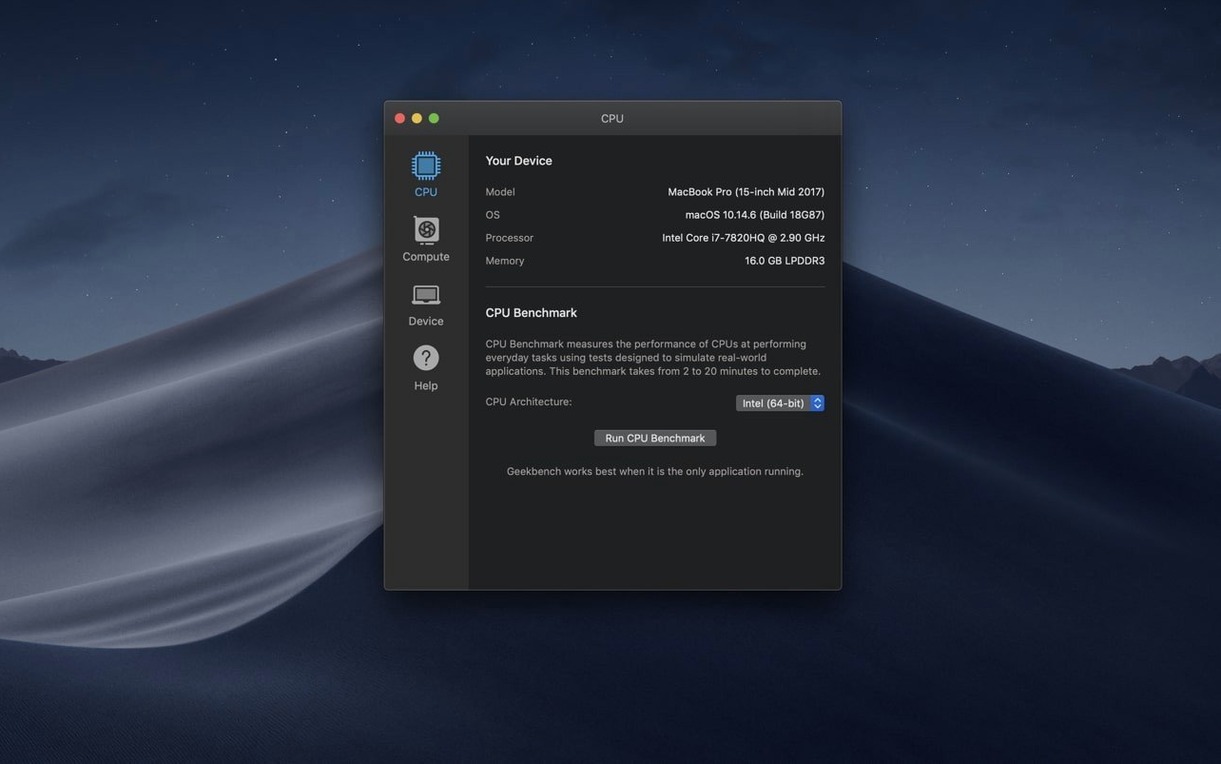 Geekbench 7 — closer look 1 geekbench 7 torrent mac, main view