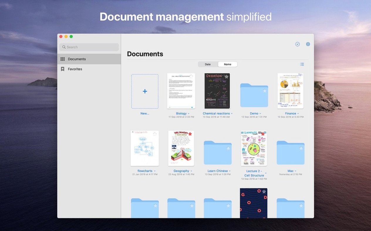 GoodNotes — closer look 2 GoodNotes view 2 on macOS