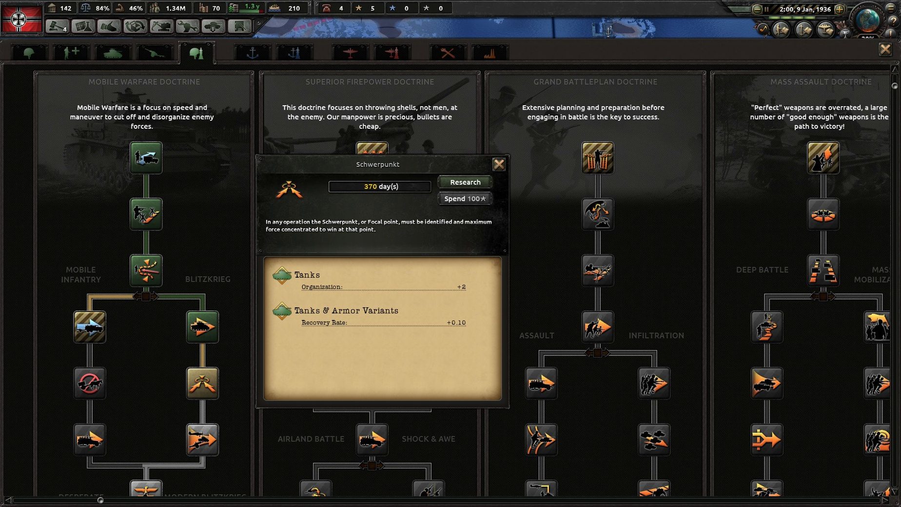 Hearts of Iron IV — closer look 2 Hearts of Iron IV view 2 on macOS