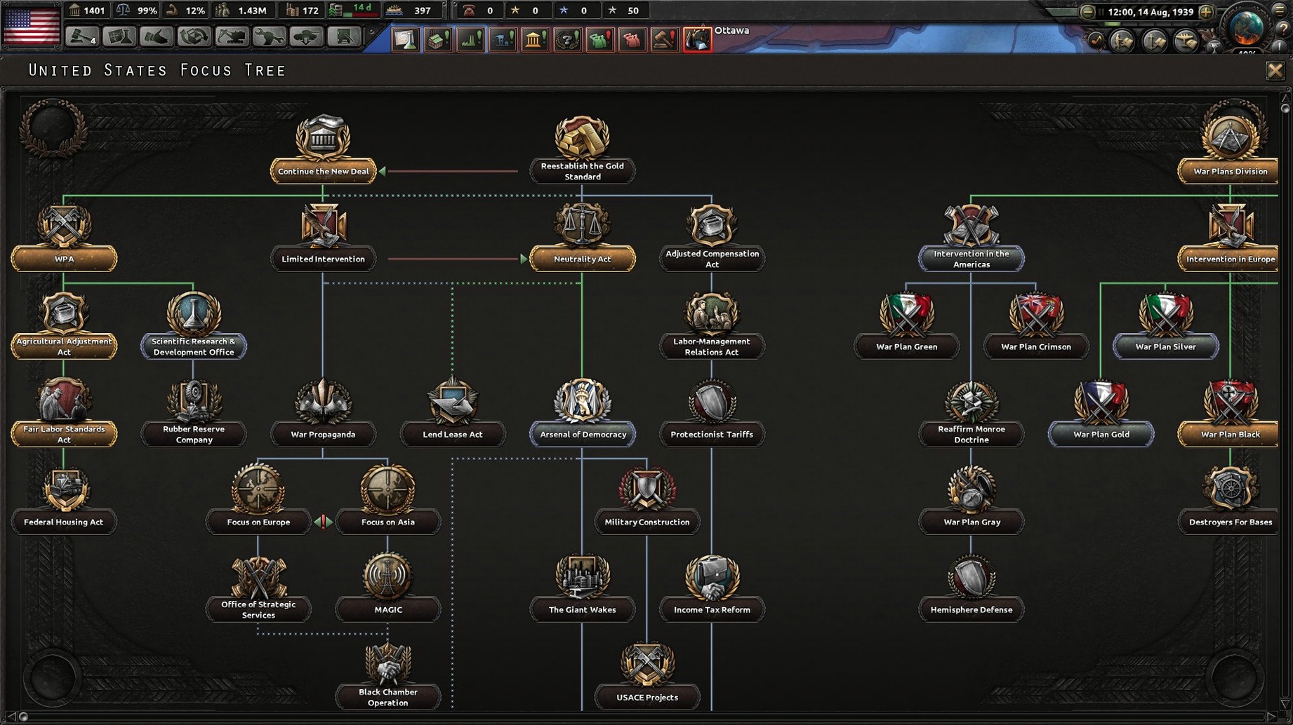 Hearts of Iron IV — closer look 3 Hearts of Iron IV view 3 on macOS