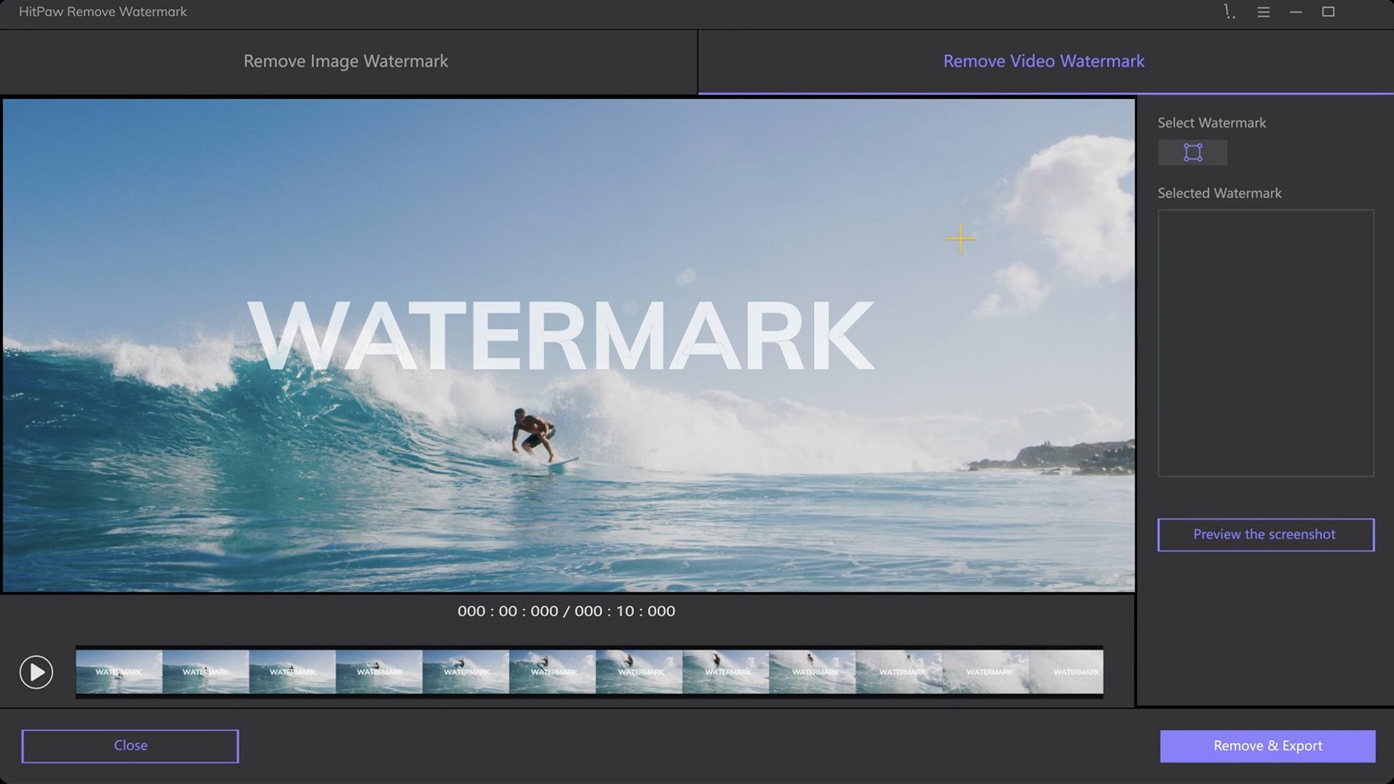 HitPaw Watermark Remover showcase 1 hitpaw watermark remover, main view