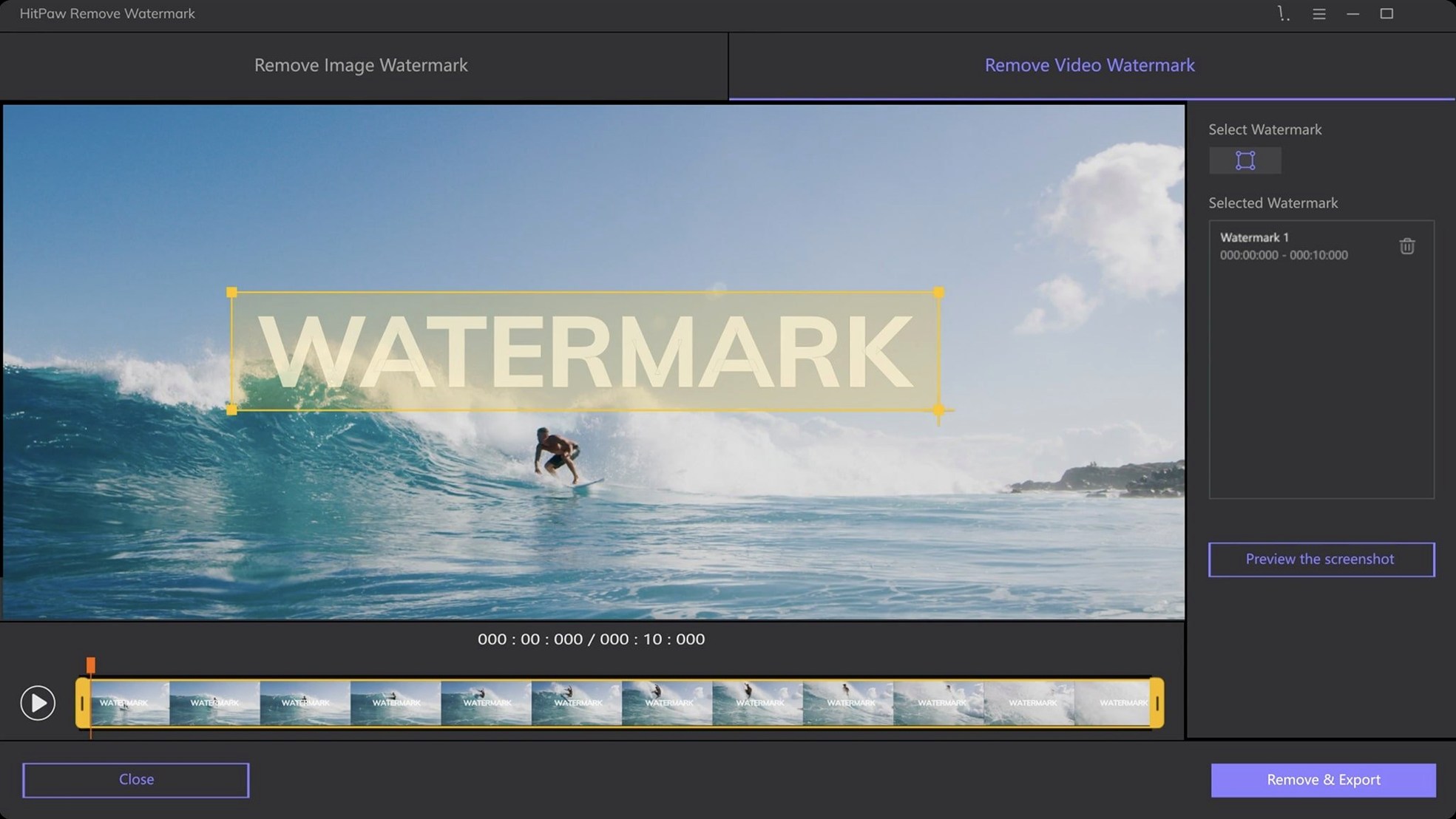 HitPaw Watermark Remover showcase 2 HitPaw Watermark Remover capture 2