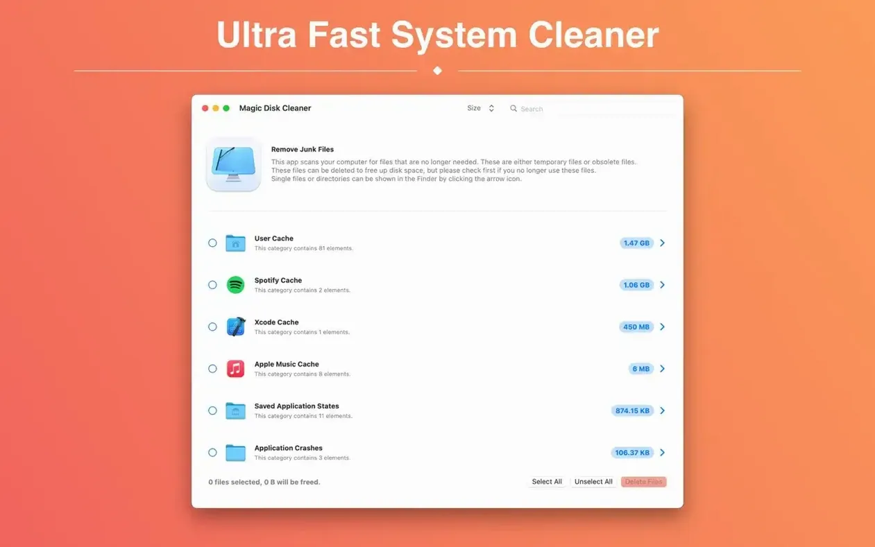 Magic Disk Cleaner — closer look 1 magic disk cleaner — screen capture