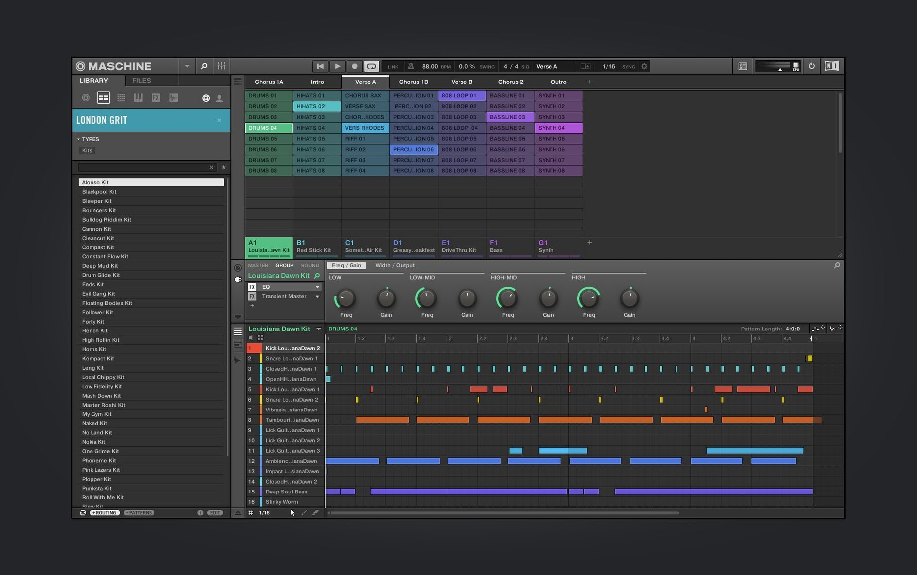 Maschine showcase 1 native instruments maschine — screen capture