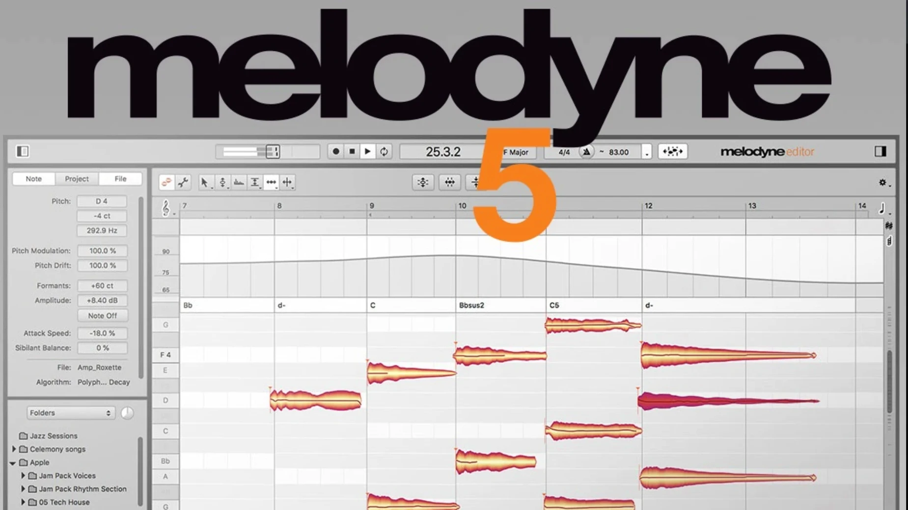 Melodyne showcase 1 melodyne 5 mac — screen capture