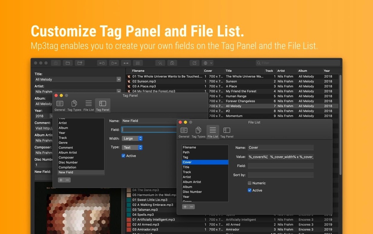 Mp3tag — closer look 4 Mp3tag view 4 on macOS