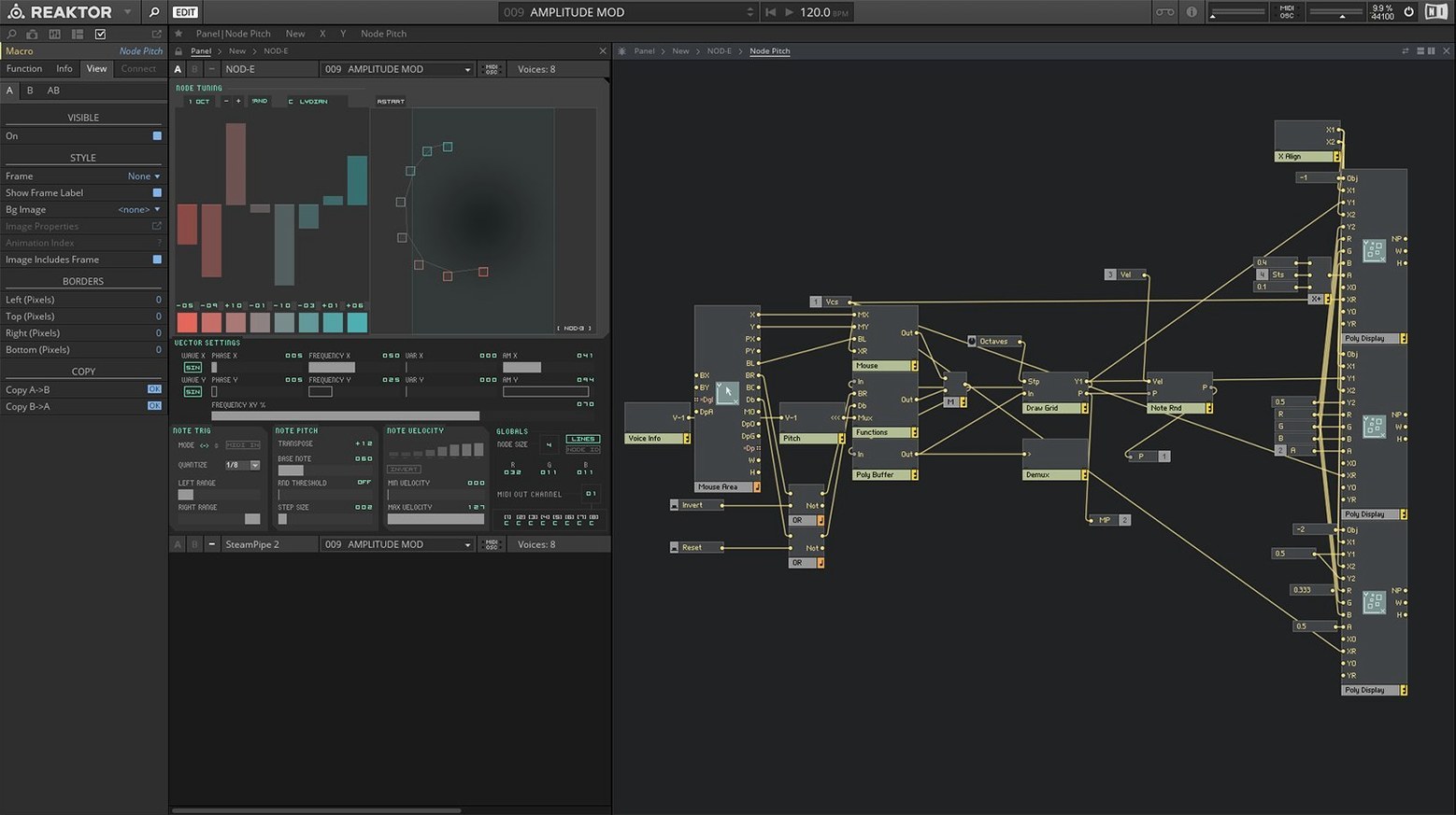 Native Instruments Reaktor showcase 1 reaktor 6 mac — screen capture