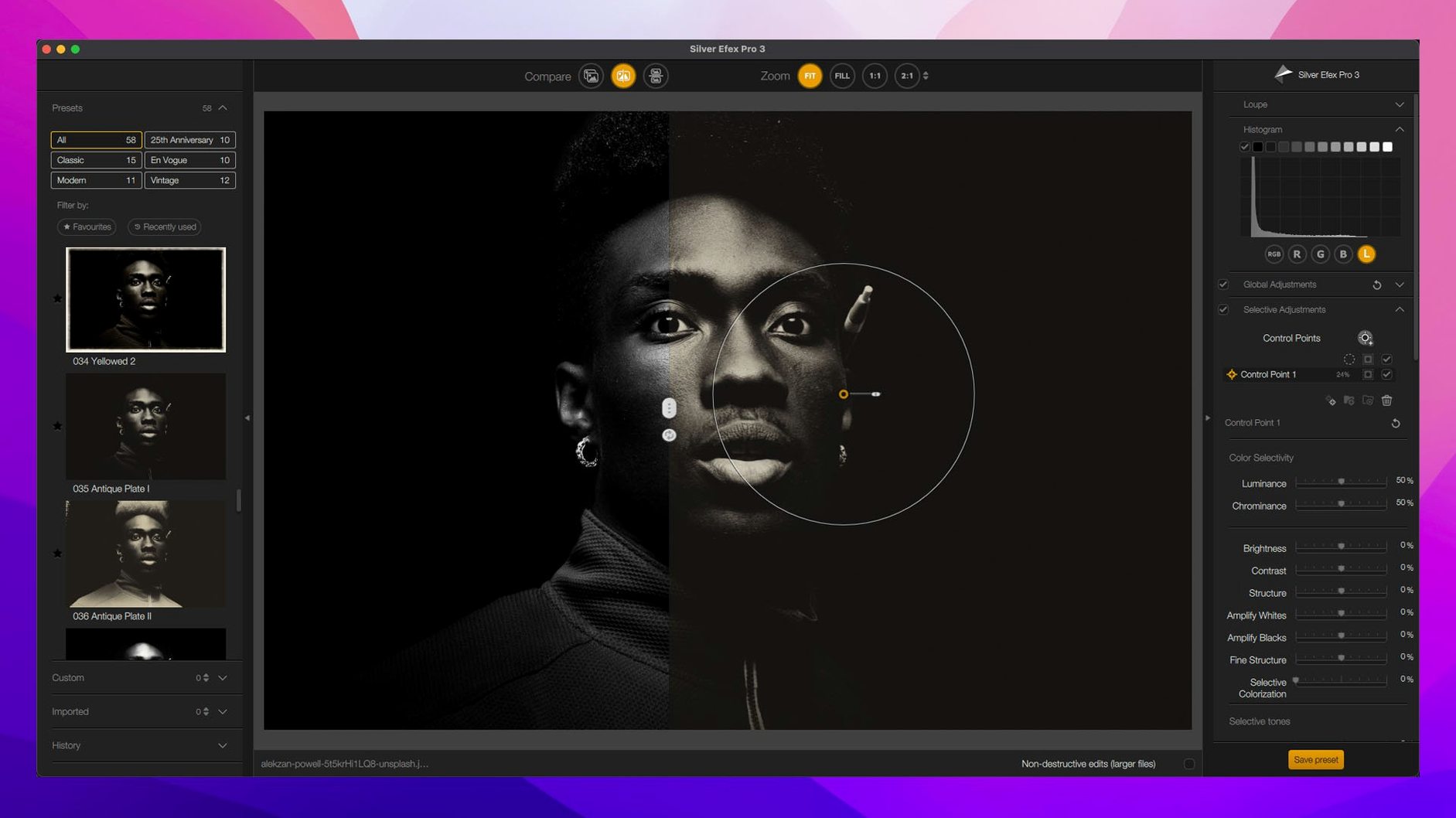 Nik Collection — closer look 3 Nik Collection view 3 on macOS