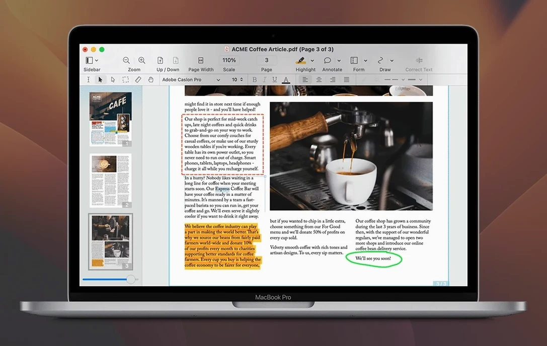 Nitro PDF Pro showcase 1 nitro pdf pro for mac free download, main view