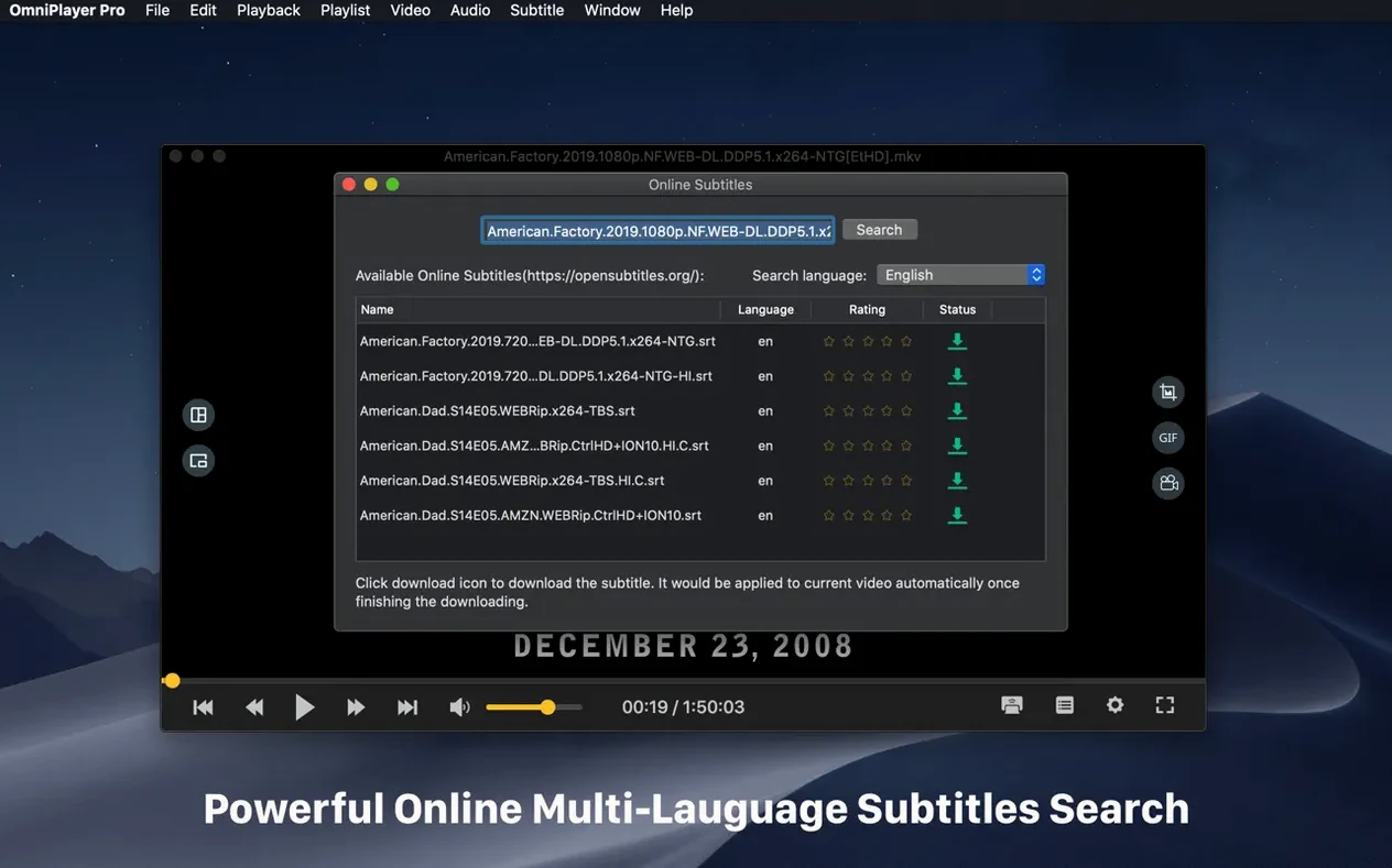 OmniPlayer: MKV Video Player Pro showcase 4 OmniPlayer: MKV Video Player Pro capture 4