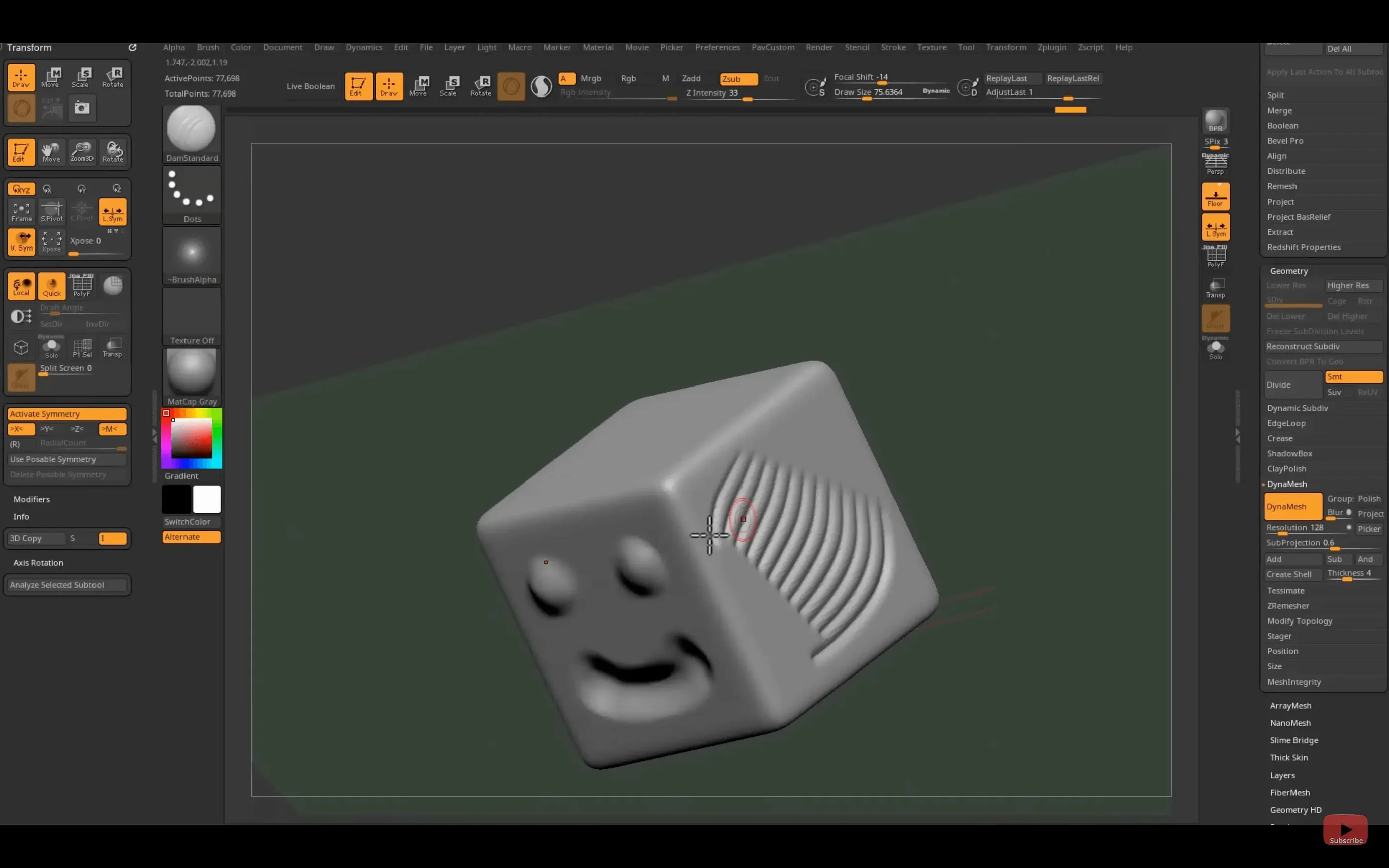 Pixologic Zbrush — closer look 3 Pixologic Zbrush view 3 on macOS