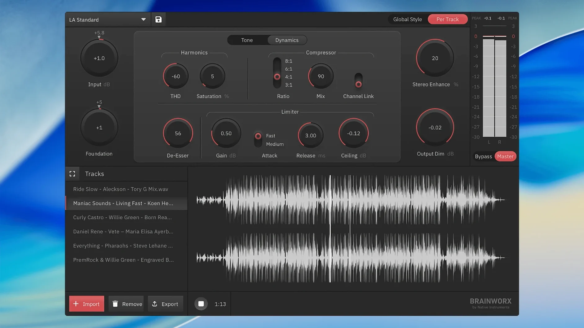 Plugin Alliance Brainworx bx_mastering studio — closer look 1 landr mastering plugin mac torrent, main view